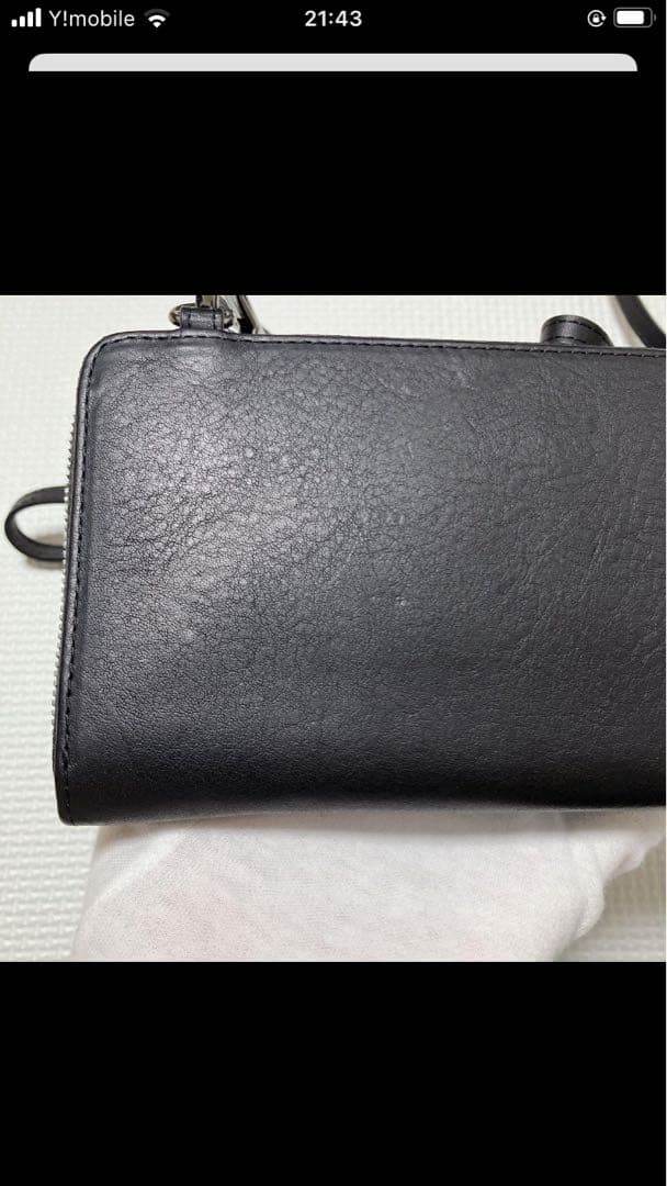 未使用DIESEL 2wayレザー×デニム ショルダー　お財布ポシェット