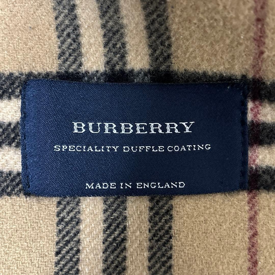 英国製 バーバリーロンドン ダッフルコート 50 L グレー ノバチェック