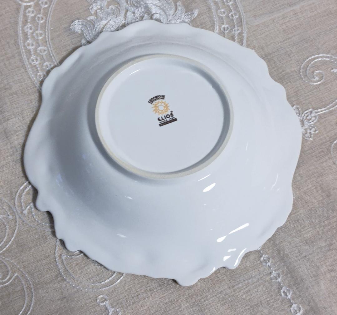 【新品未使用】ELIOS MYFLOWERパスタプレート３枚 サラグレース