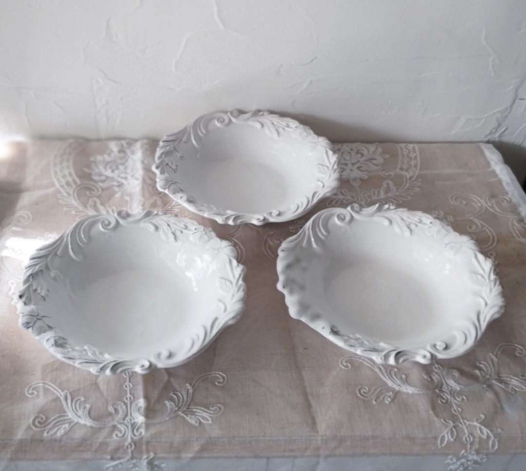 【新品未使用】ELIOS MYFLOWERパスタプレート３枚 サラグレース