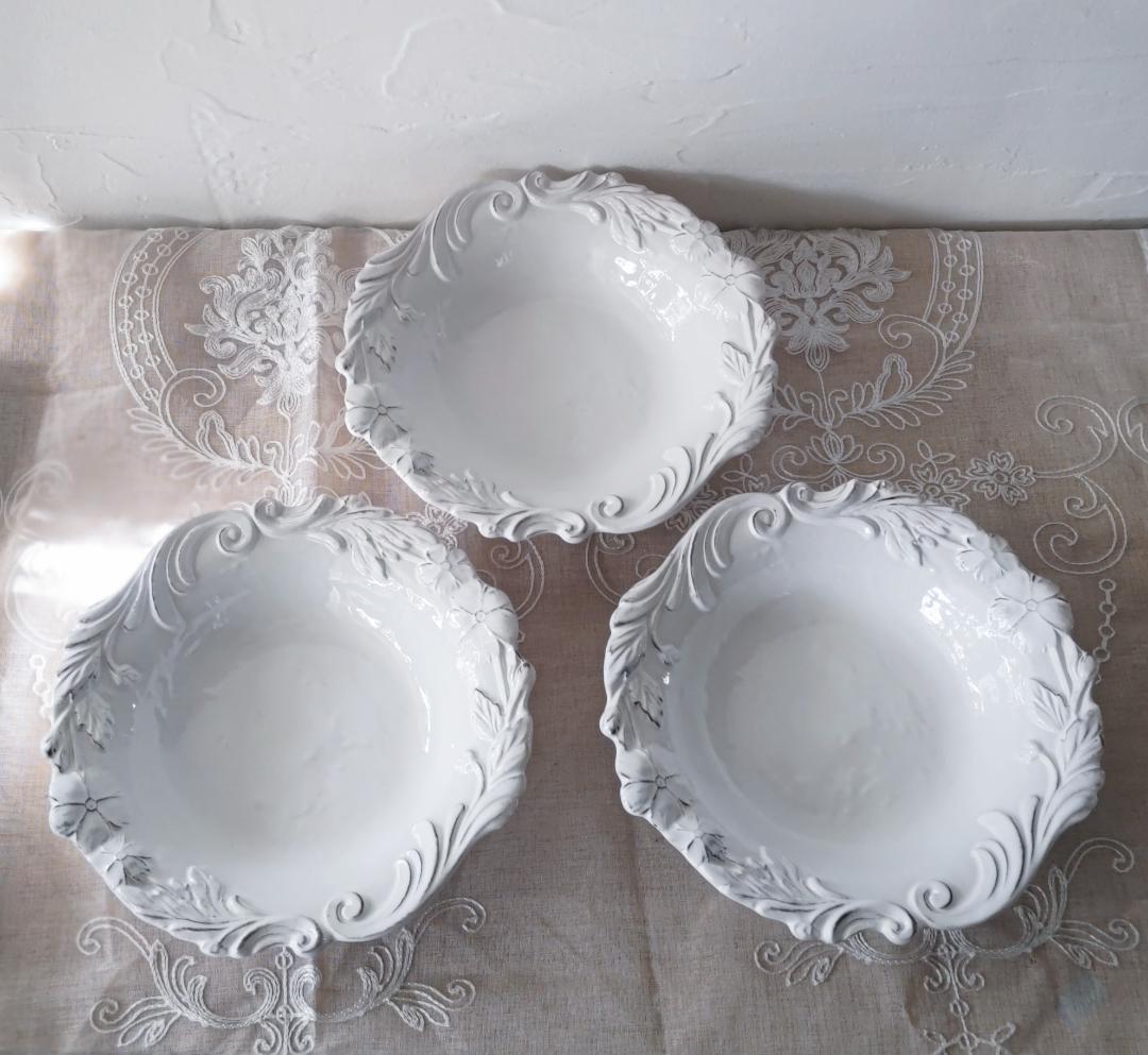 【新品未使用】ELIOS MYFLOWERパスタプレート３枚 サラグレース