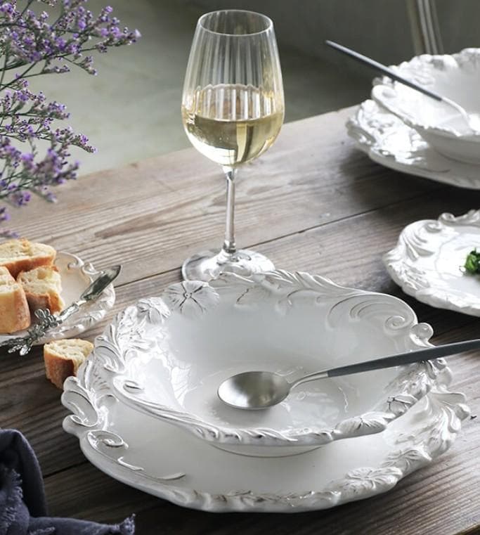 【新品未使用】ELIOS MYFLOWERパスタプレート３枚 サラグレース