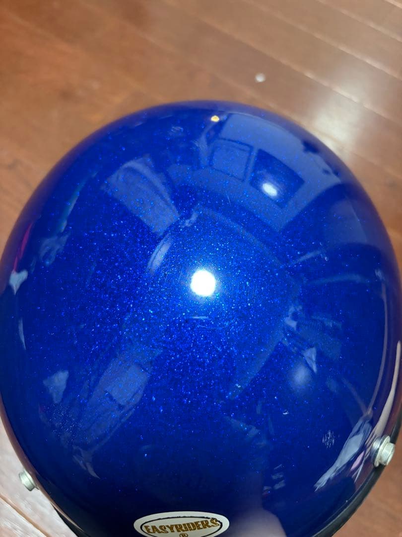 ビンテージ EASYRIDERS ジェットヘルメット 青ラメ