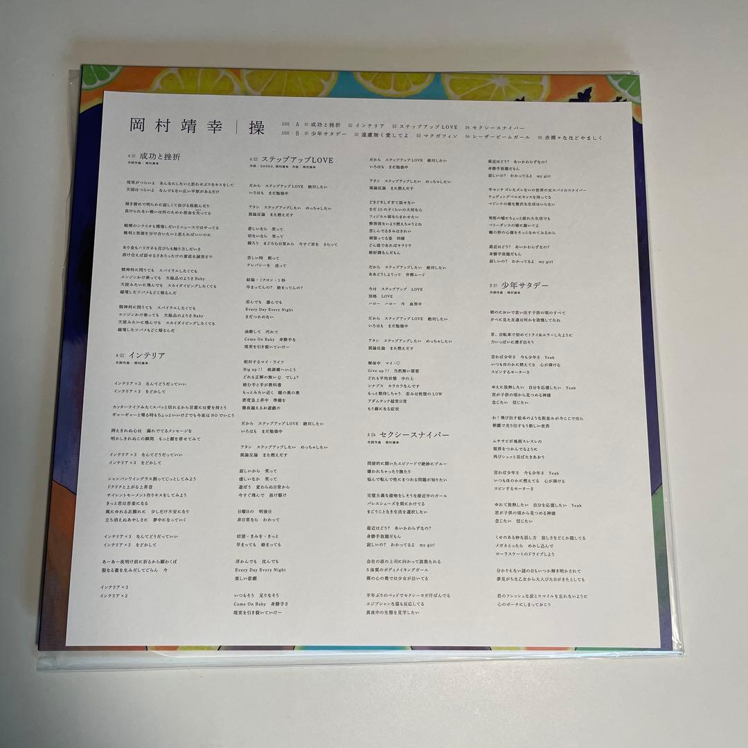岡村靖幸 操 LPアナログレコード