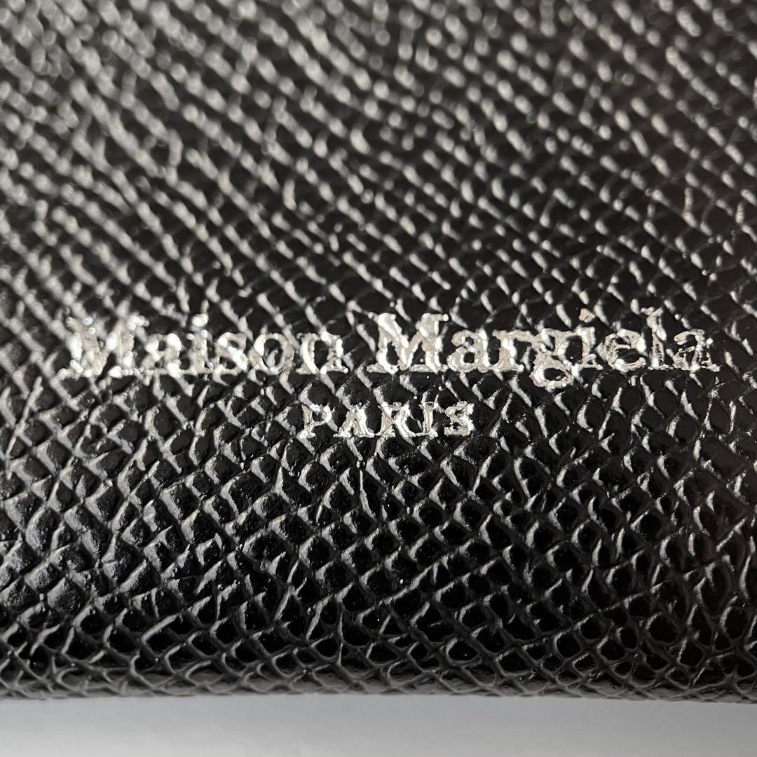 未使用品 メゾンマルジェラ スマートフォン ポーチ ショルダーバッグ ブラック