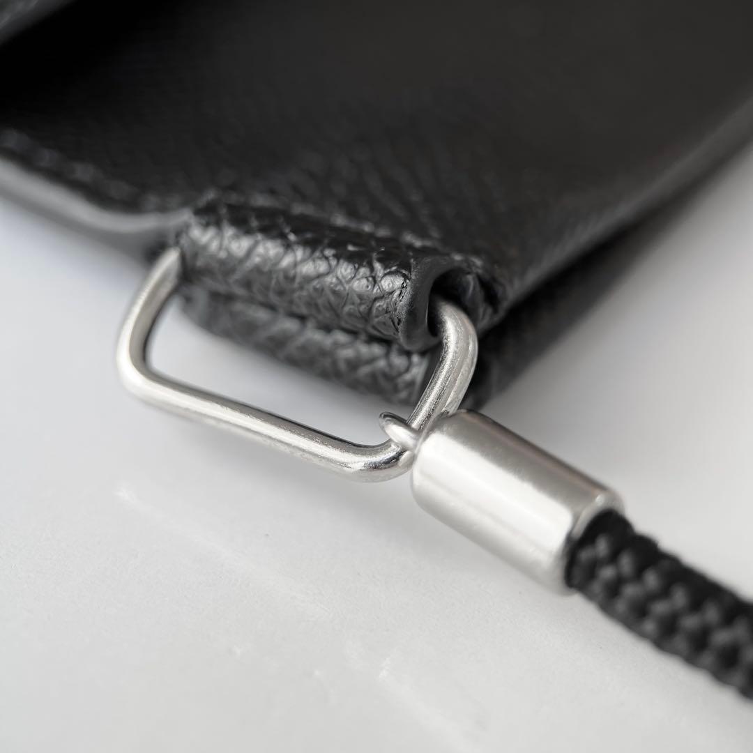 未使用品 メゾンマルジェラ スマートフォン ポーチ ショルダーバッグ ブラック