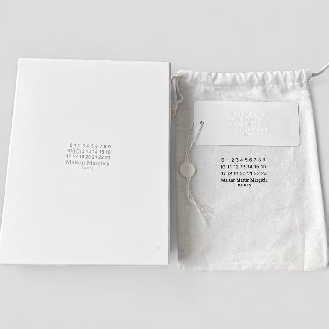 未使用品 メゾンマルジェラ スマートフォン ポーチ ショルダーバッグ ブラック