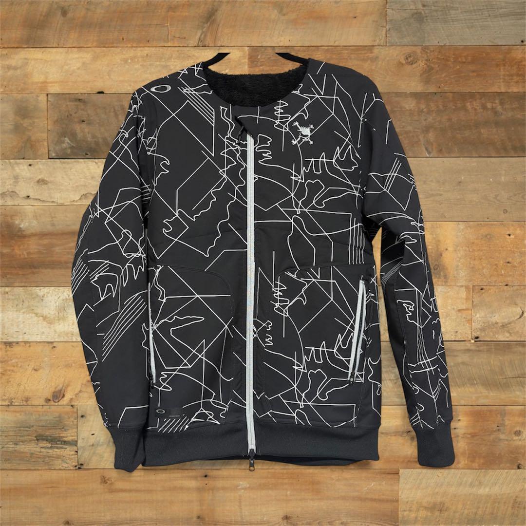 オークリー ゴルフ 長袖 メンズ スカル リバーシブル ウィンド ジャケット