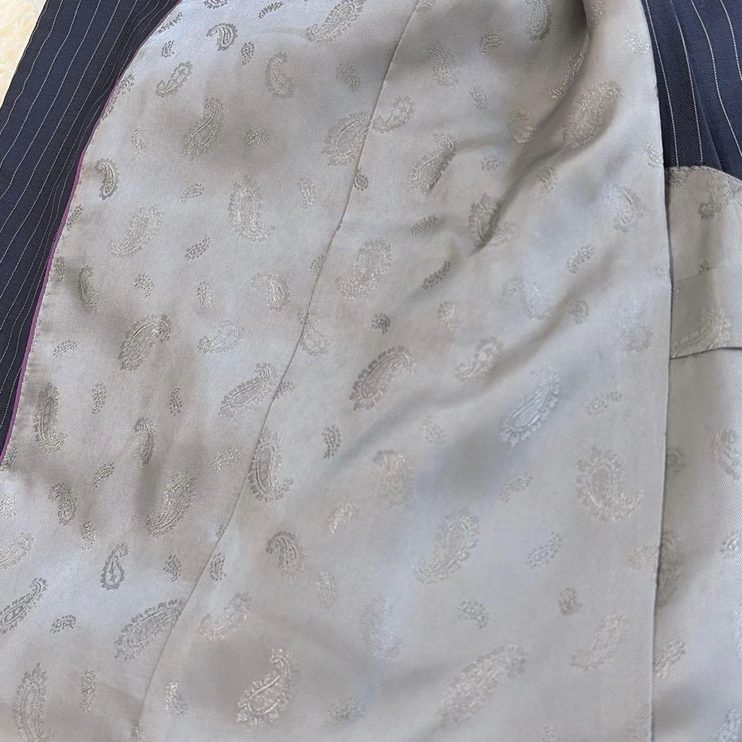 美品✨希少　ブルックスブラザーズセットアップ　ネイビー　ストライプ　ペイズリー柄