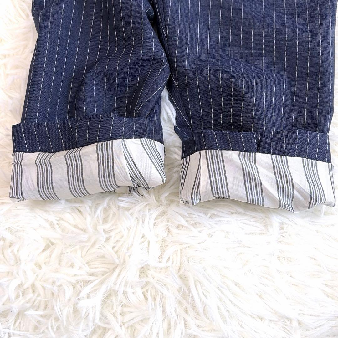美品✨希少　ブルックスブラザーズセットアップ　ネイビー　ストライプ　ペイズリー柄