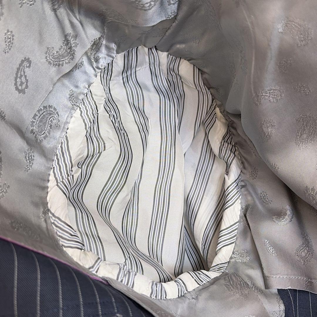 美品✨希少　ブルックスブラザーズセットアップ　ネイビー　ストライプ　ペイズリー柄