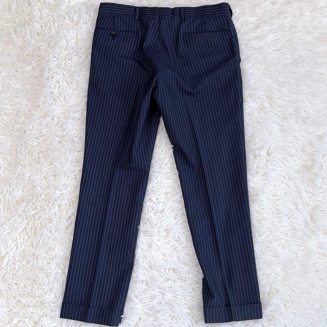 美品✨希少　ブルックスブラザーズセットアップ　ネイビー　ストライプ　ペイズリー柄