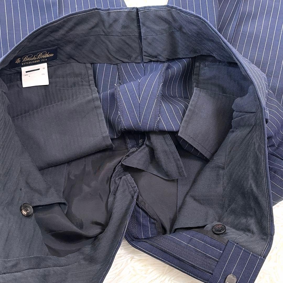 美品✨希少　ブルックスブラザーズセットアップ　ネイビー　ストライプ　ペイズリー柄