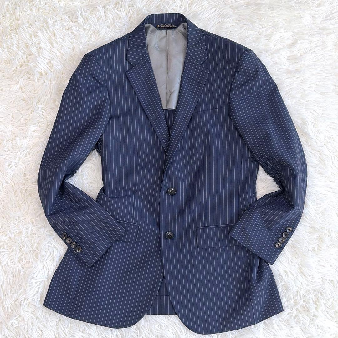 美品✨希少　ブルックスブラザーズセットアップ　ネイビー　ストライプ　ペイズリー柄