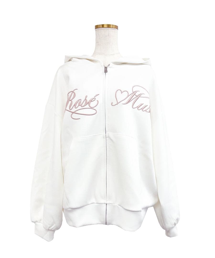 ロゼミューズLogo 3d embroidery hoodie パーカー