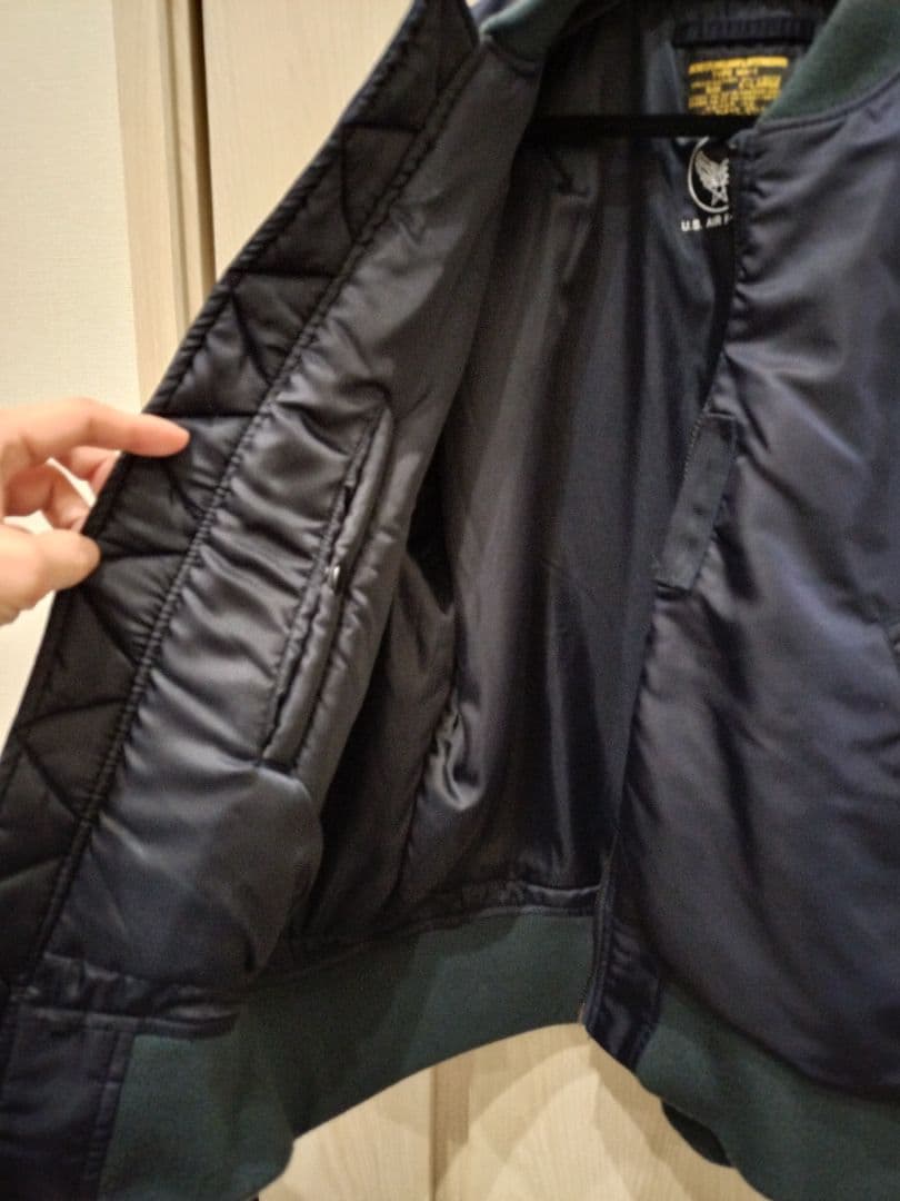 ゆ*す様 WAIPER.inc 米軍 MA-1 フライトジャケット ネイビー X