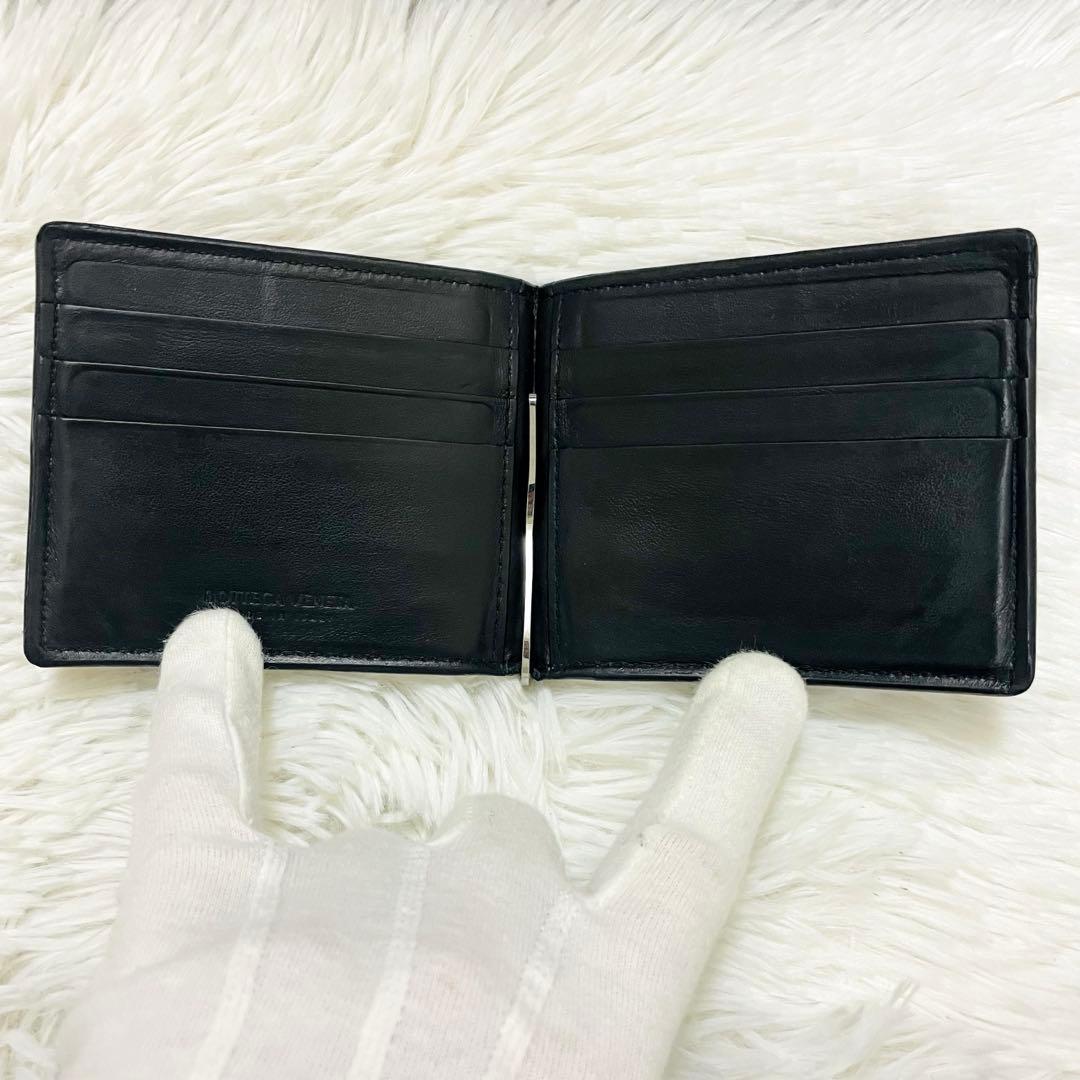 みん✨ボッテガ✨マネークリップ カード入れ レザー カセット ブラック