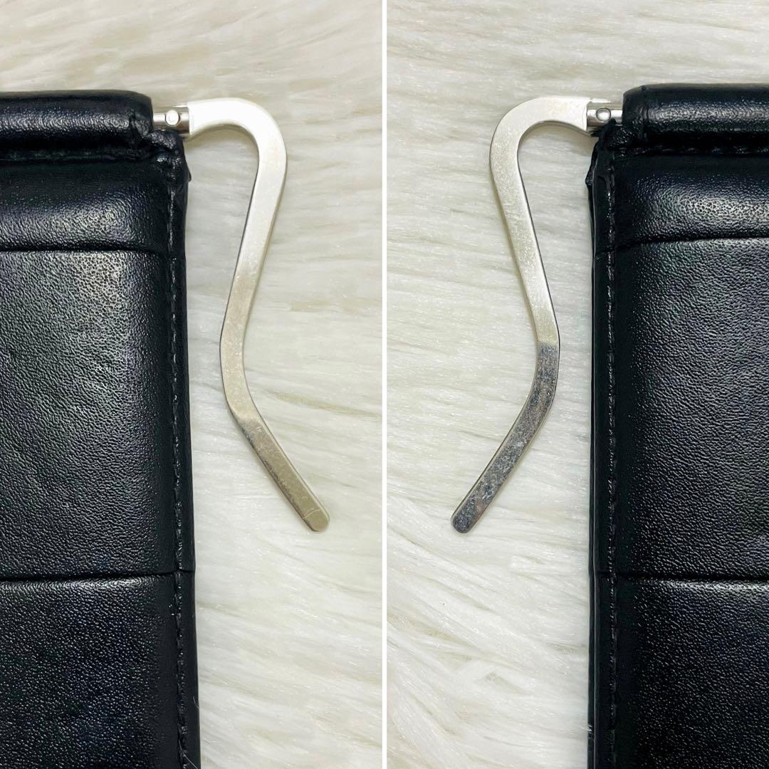 みん✨ボッテガ✨マネークリップ カード入れ レザー カセット ブラック