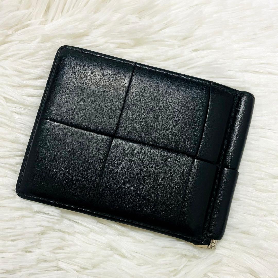みん✨ボッテガ✨マネークリップ カード入れ レザー カセット ブラック