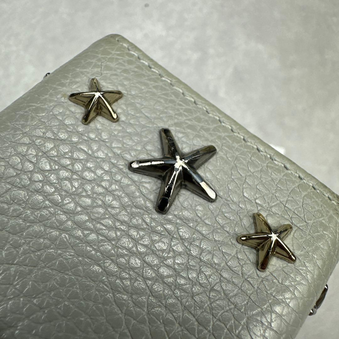 JIMMY CHOO ジミーチュウ キーケース 6連 星型 スタッズ グレー