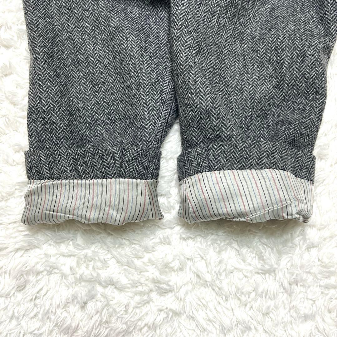 【美品】英国MOON社製 ラムウール カフェソーホー ヘリンボーン テーラード