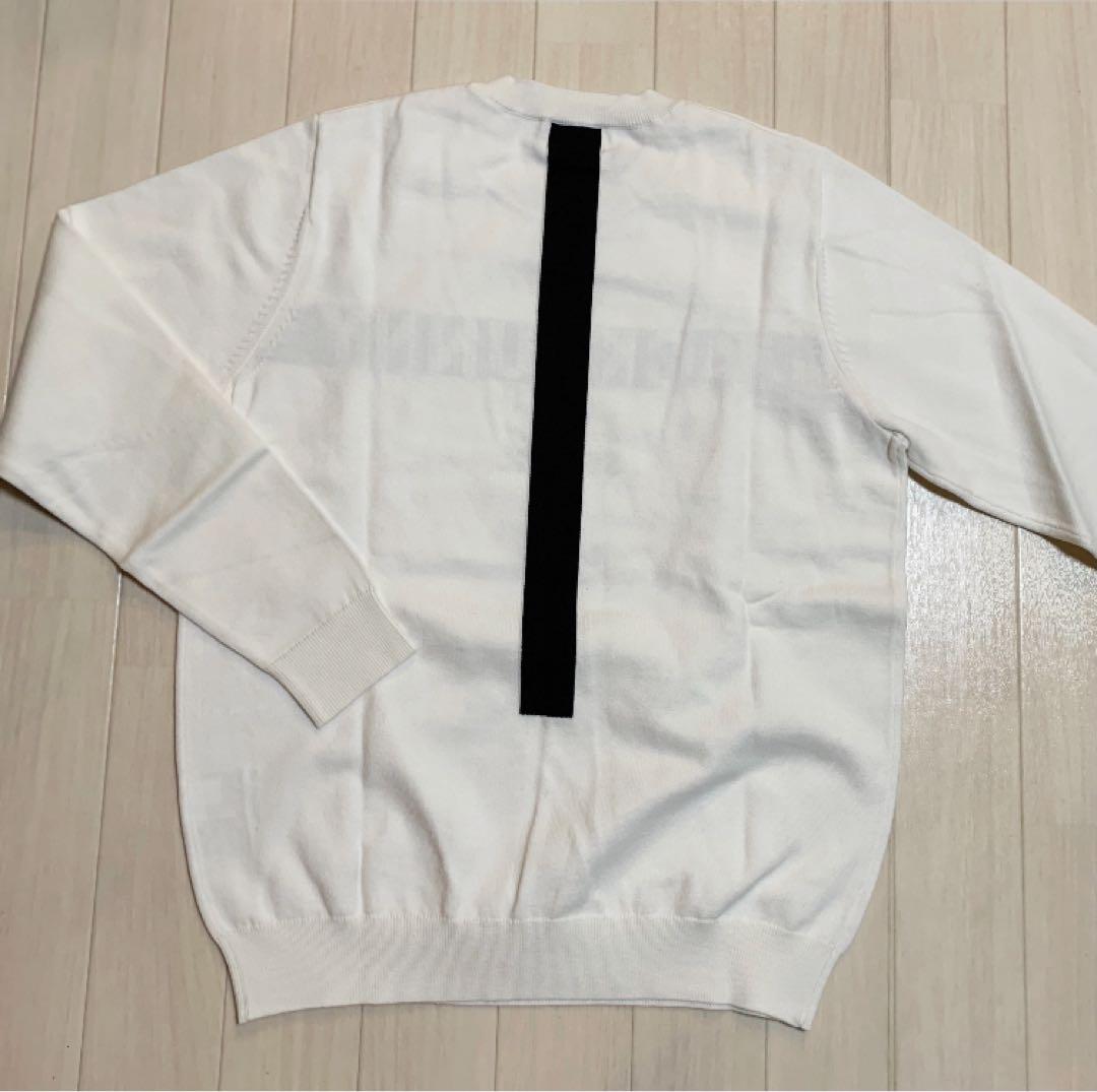 新品■19,800円【ジャックバニー】メンズ　セーター　5/L ゴルフウェア 白