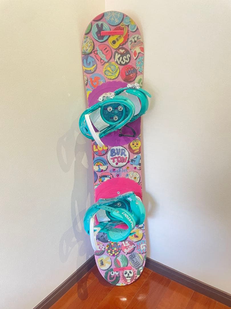 Burton チクレット 115cmセット キッズ 女子 ブーツ ビンディング