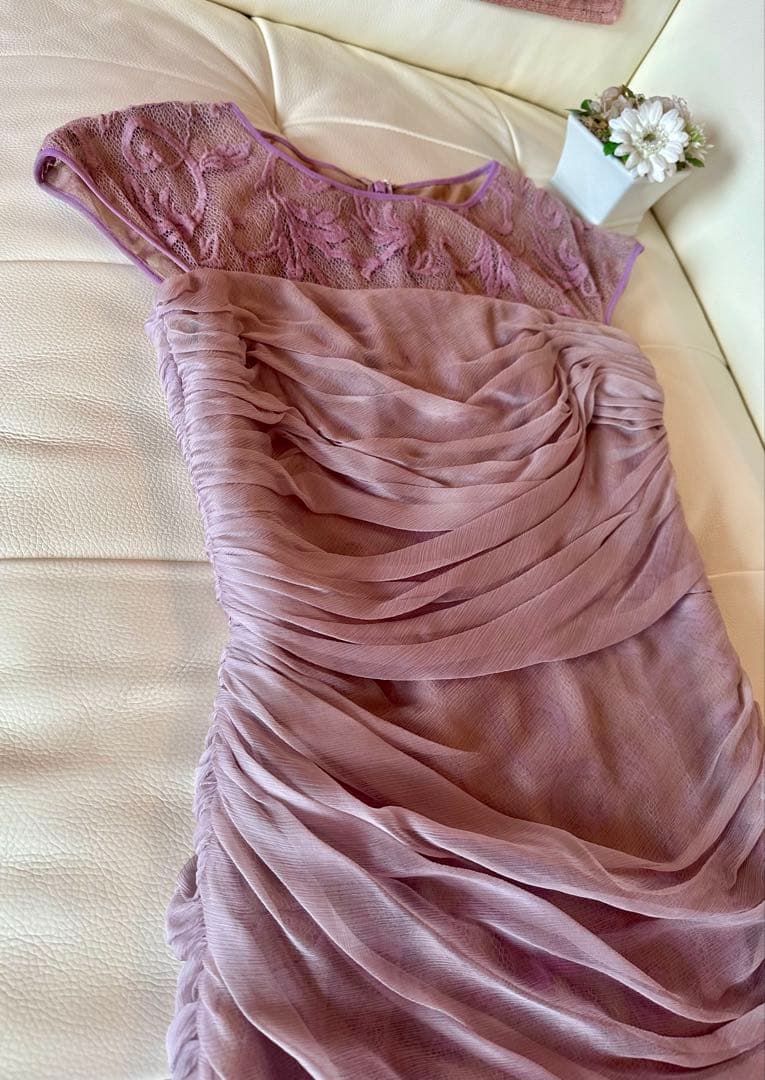 TADASHI SHOJI ピンクドレス サイズ4 一度着用のみ美品