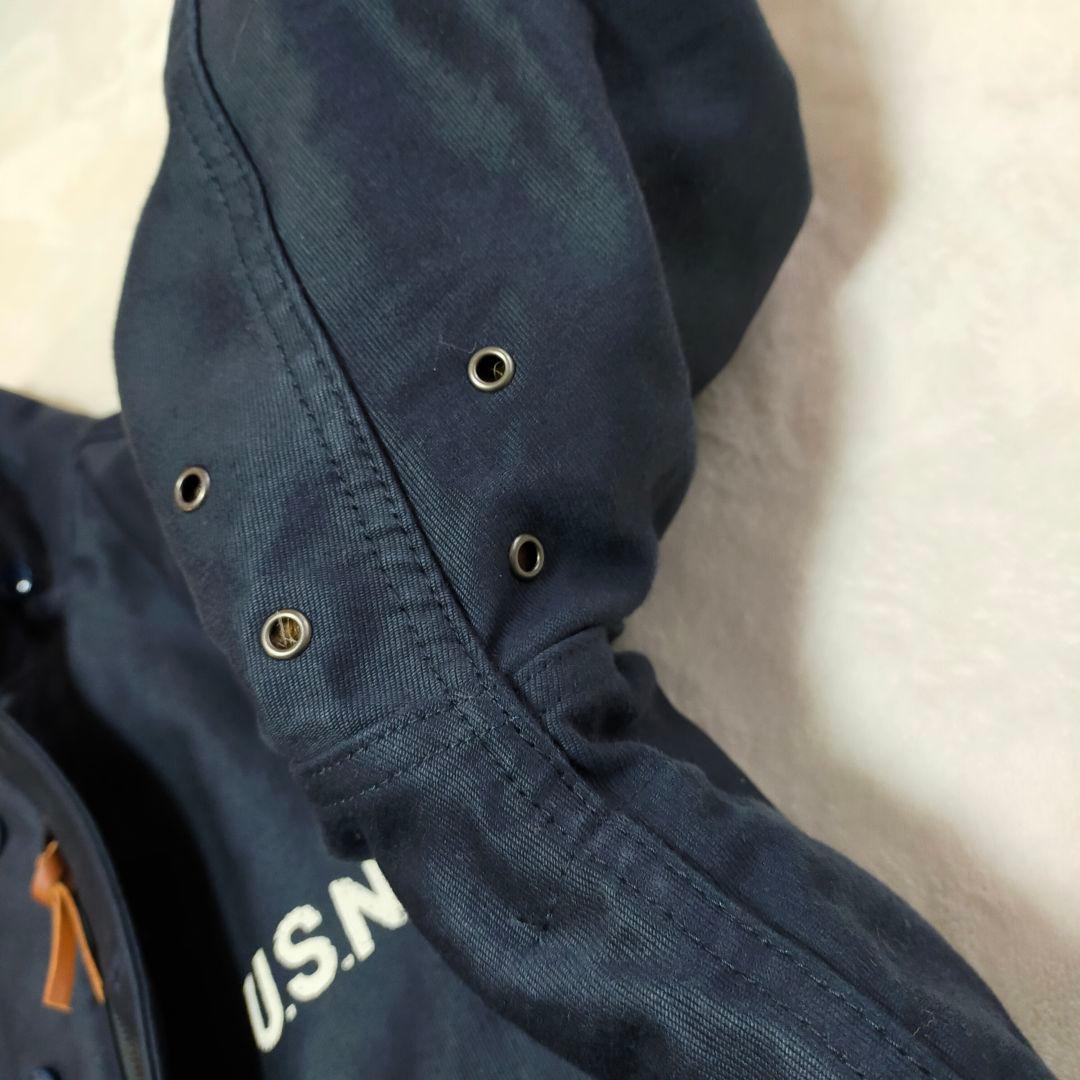 美品　HOUSTON　N-1　デッキジャケット　40サイズ　ネイビー　日本製