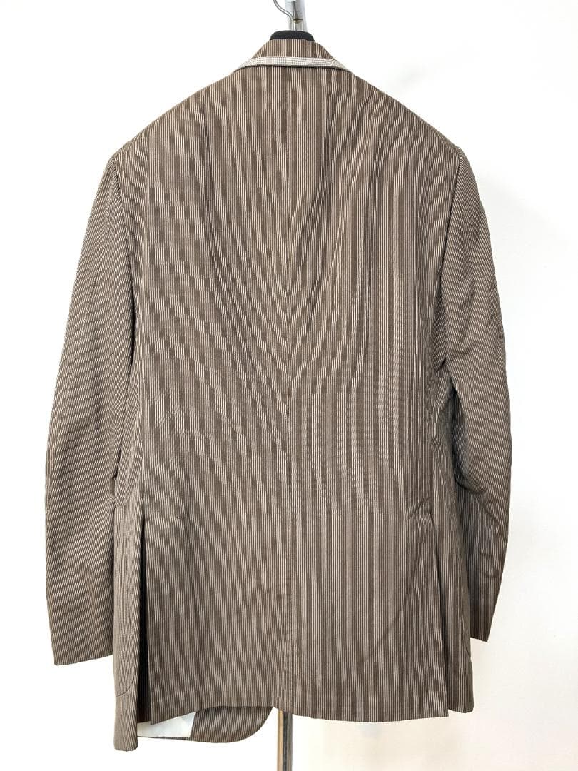 Brioni（ブリオーニ）イタリア製 シルク混 ストライプ テーラードジャケット