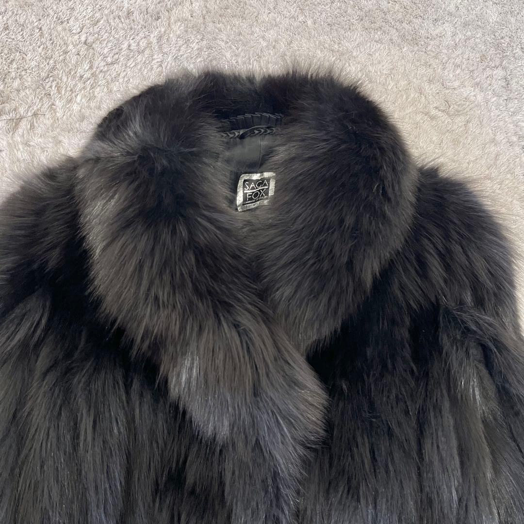 【肉厚】SAGA FOX サガフォックス フォックスファー 毛皮 ファーコート