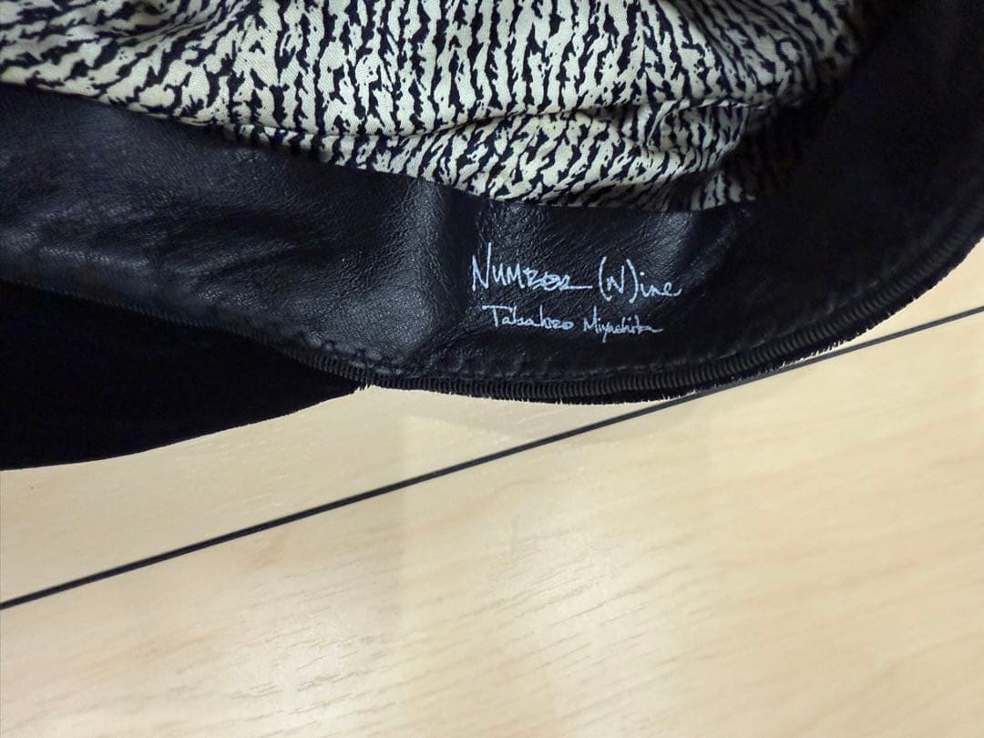 NUMBER(N)INEツバ付きハット