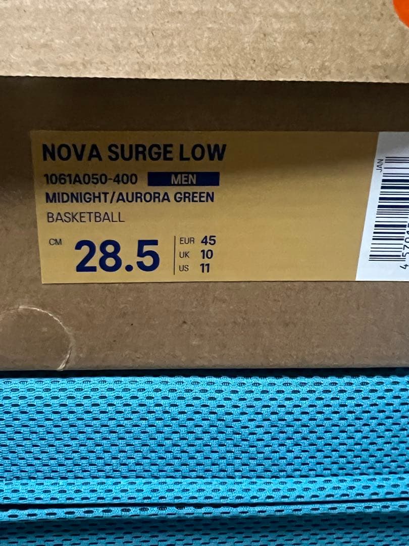 ballaholic×asics NOVA SURGE LOW MIDNIGIT