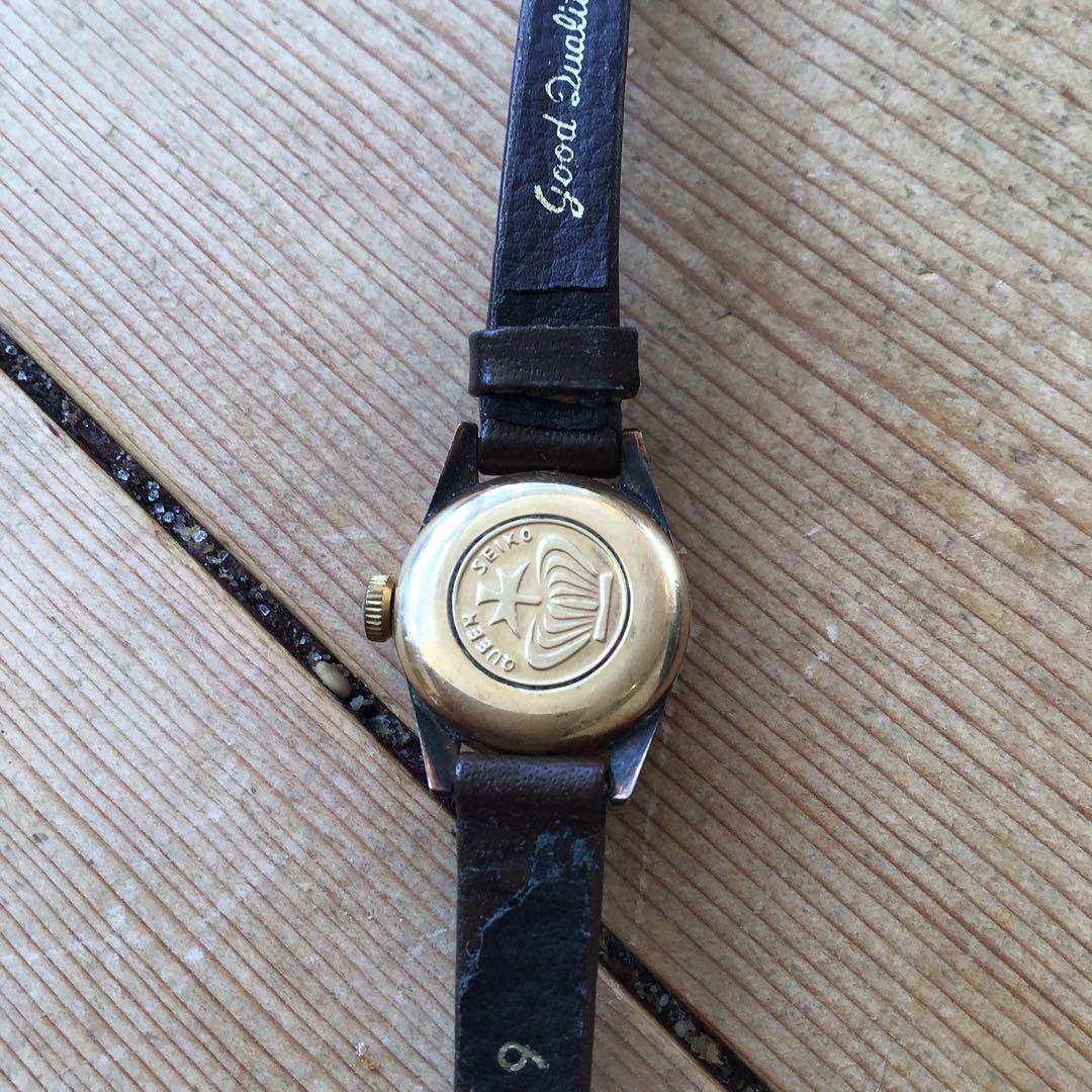 SEIKO アナログ 腕時計 手巻き　クィーンセイコー　ダイヤショック