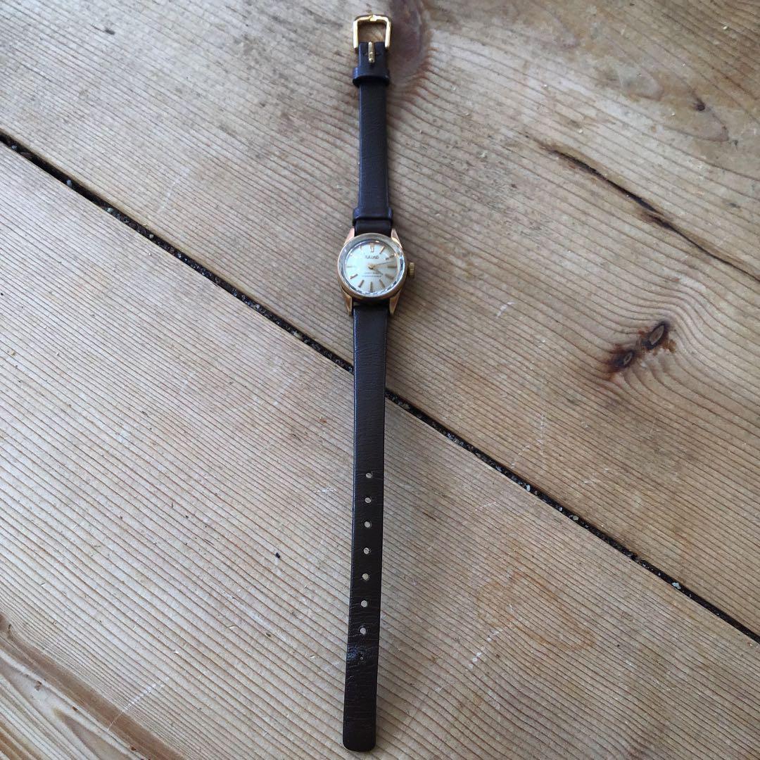 SEIKO アナログ 腕時計 手巻き　クィーンセイコー　ダイヤショック