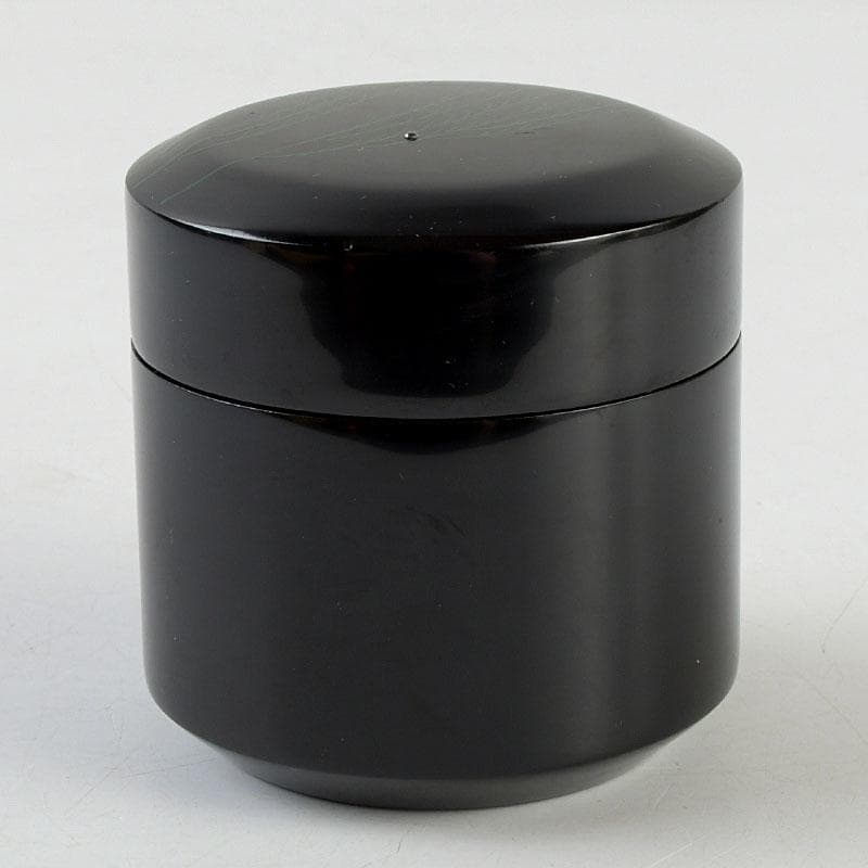 ちゃちゃ　蒔絵師　中林貴山作　柳に燕蒔絵　雪吹　棗　共箱　V　9352