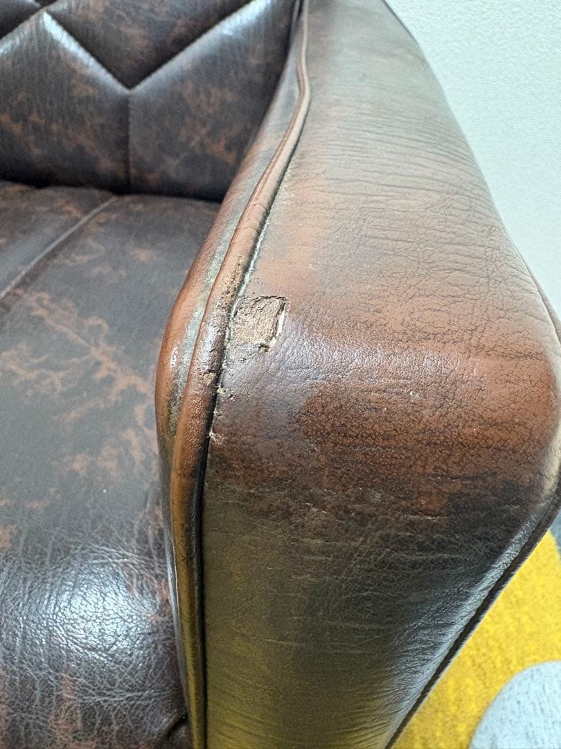 カリモク 2人掛けロビーソファ ビンテージスタイル マーブル