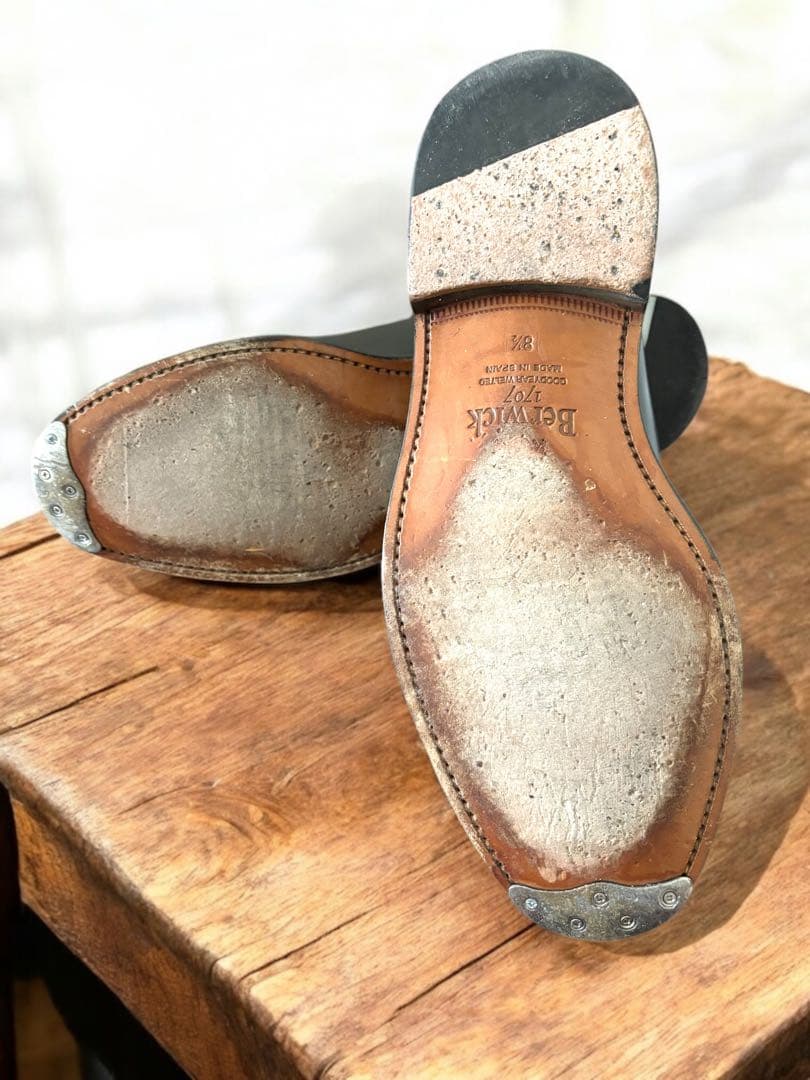 【美品】Berwick ドレスシューズ 靴木型付き