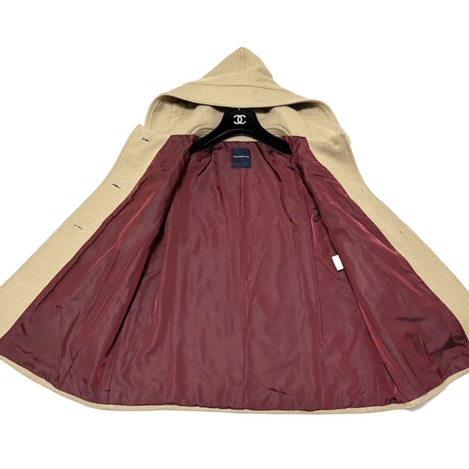 美品✨トゥモローランド　ポンチョ コート　フード　ゆったり　アンゴラ　38　上品