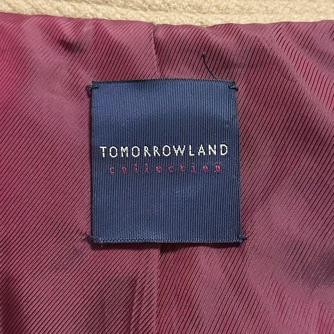 美品✨トゥモローランド　ポンチョ コート　フード　ゆったり　アンゴラ　38　上品