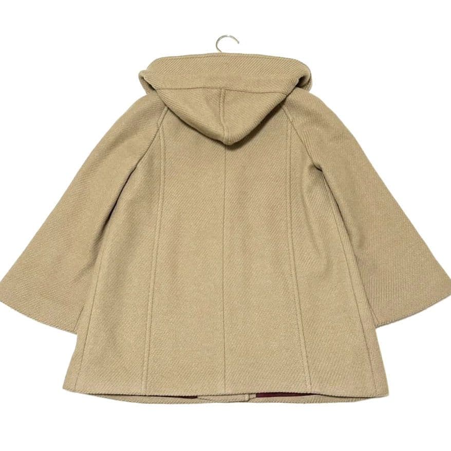 美品✨トゥモローランド　ポンチョ コート　フード　ゆったり　アンゴラ　38　上品