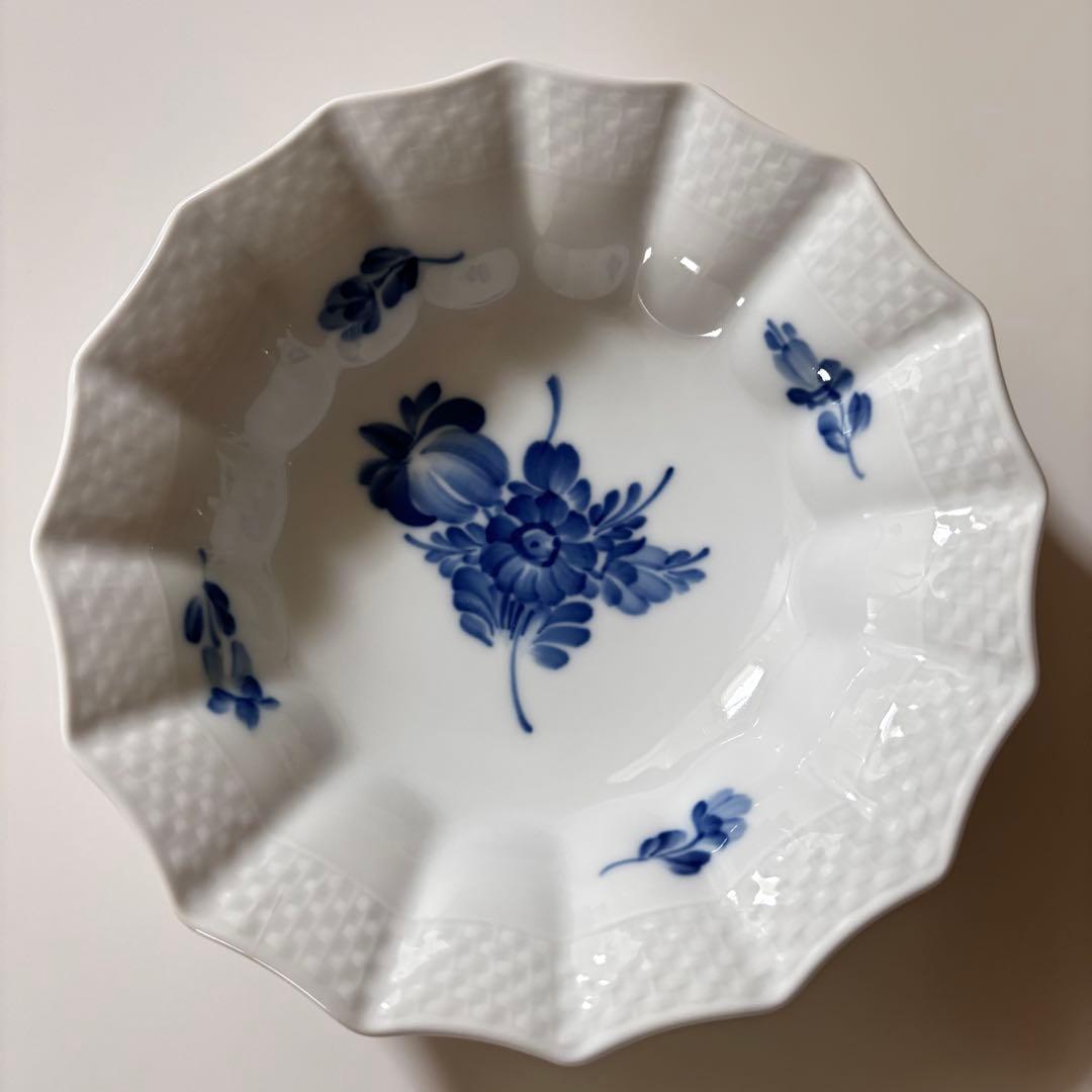 美品　ロイヤルコペンハーゲン　ブルーフラワー プレイテッドボウル　1級品 2客