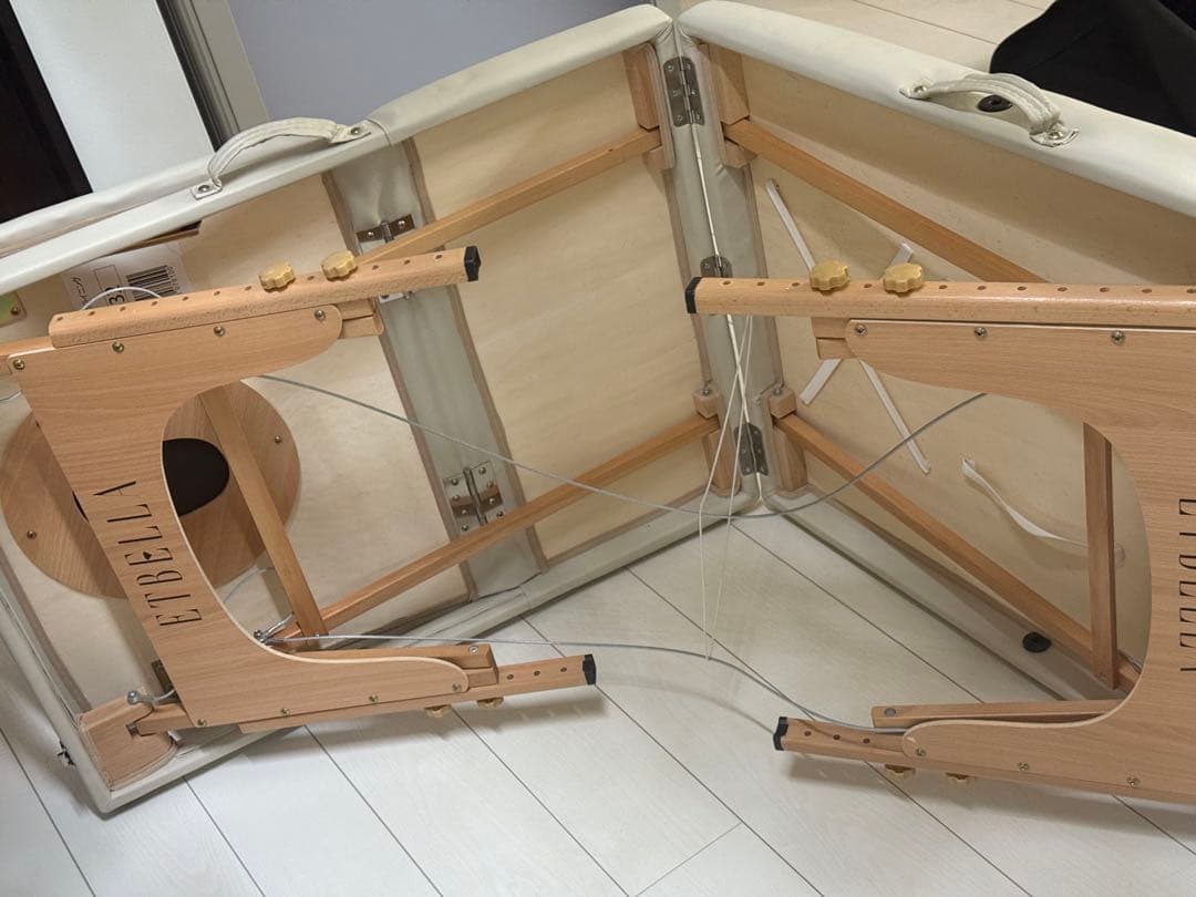 ナル低反発 折りたたみ リクライニングべッド 木製 有孔