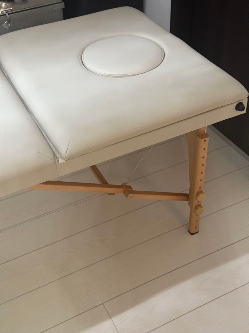 ナル低反発 折りたたみ リクライニングべッド 木製 有孔