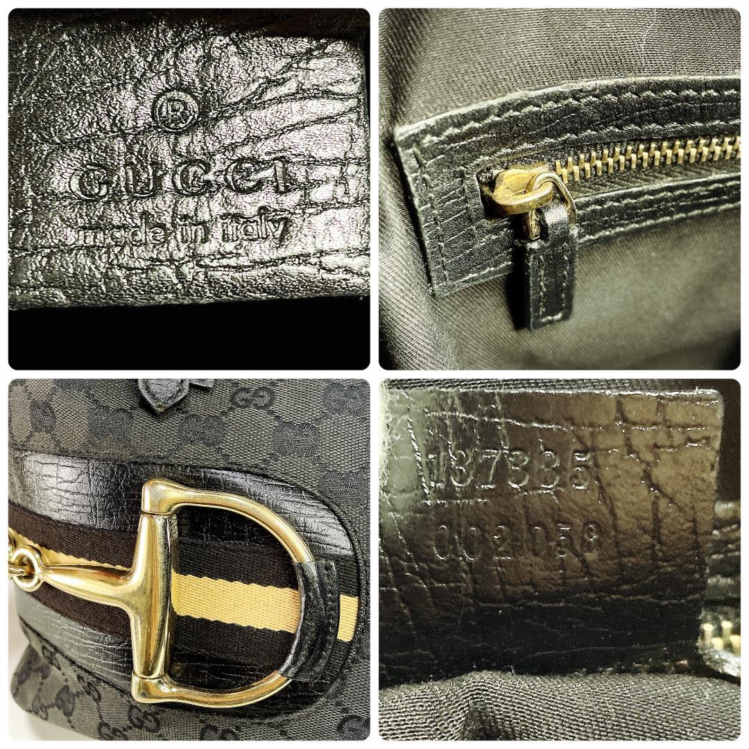 GUCCI トートバッグ シェリーライン ホースビット GG柄 A4収納