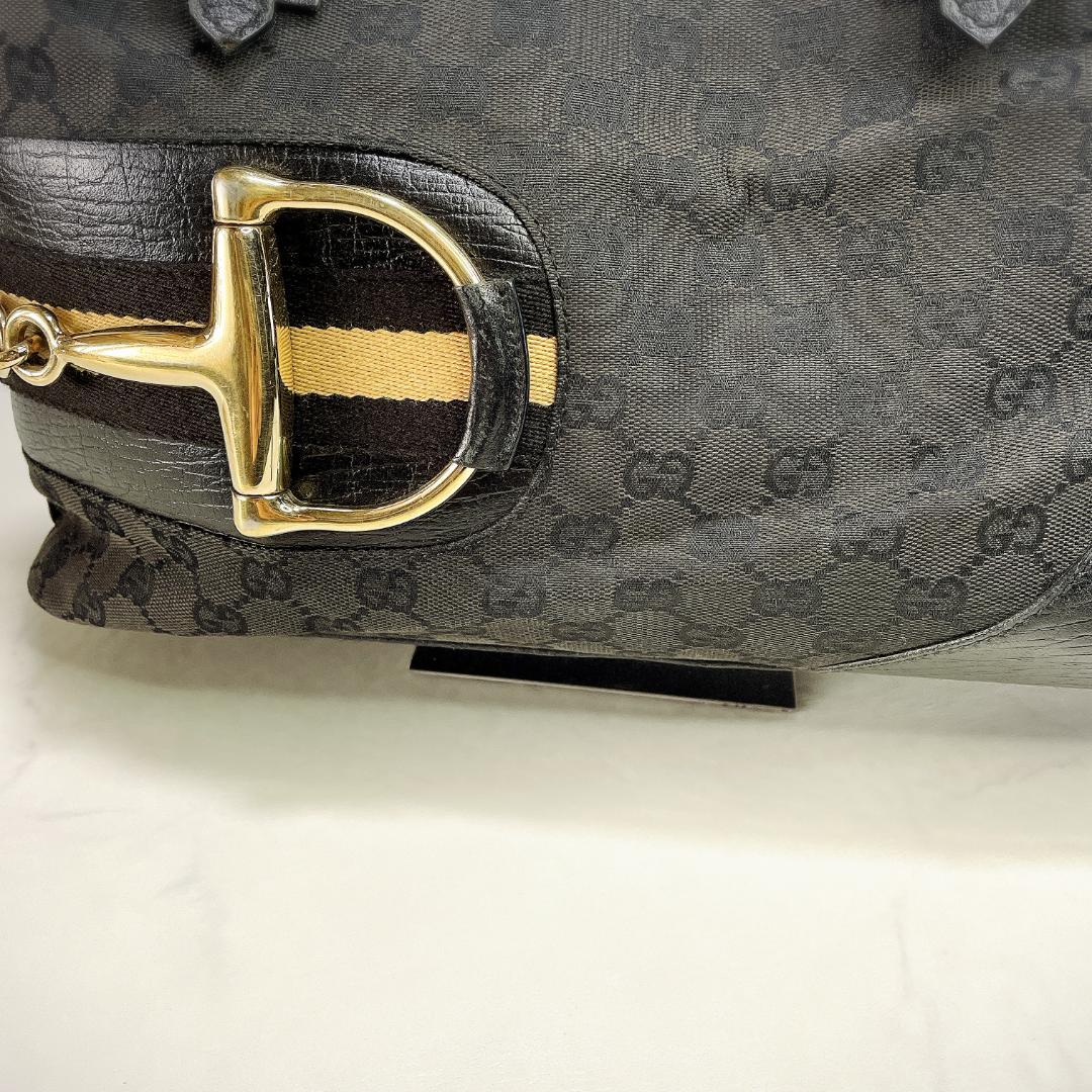 GUCCI トートバッグ シェリーライン ホースビット GG柄 A4収納