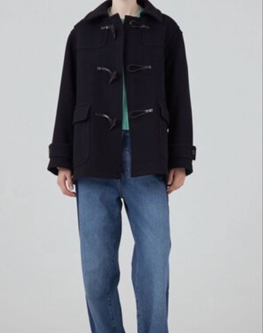 MACPHEE ネイビー ダッフルショートコート