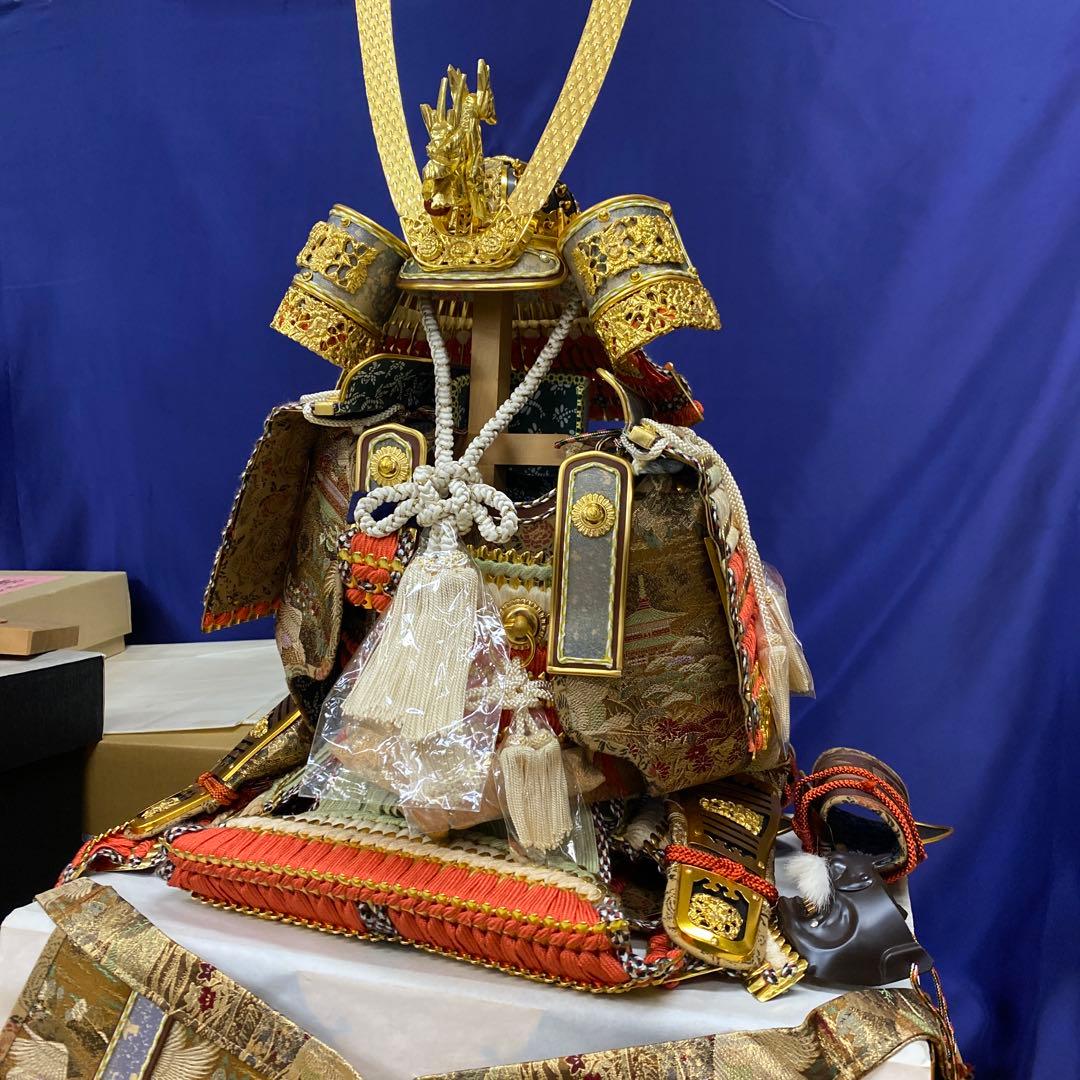 【Crane'12】大鎧 五月人形 木製 金箔装飾