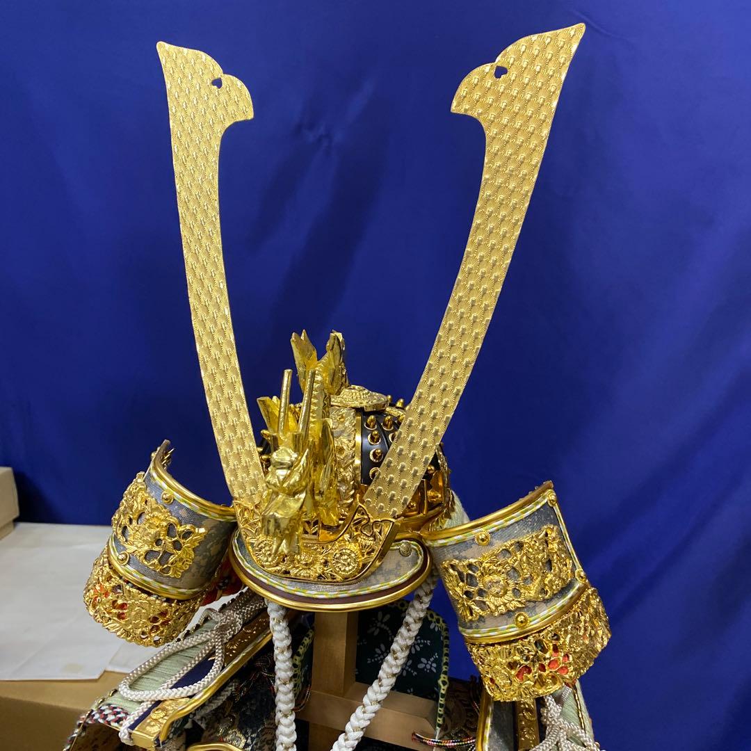 【Crane'12】大鎧 五月人形 木製 金箔装飾