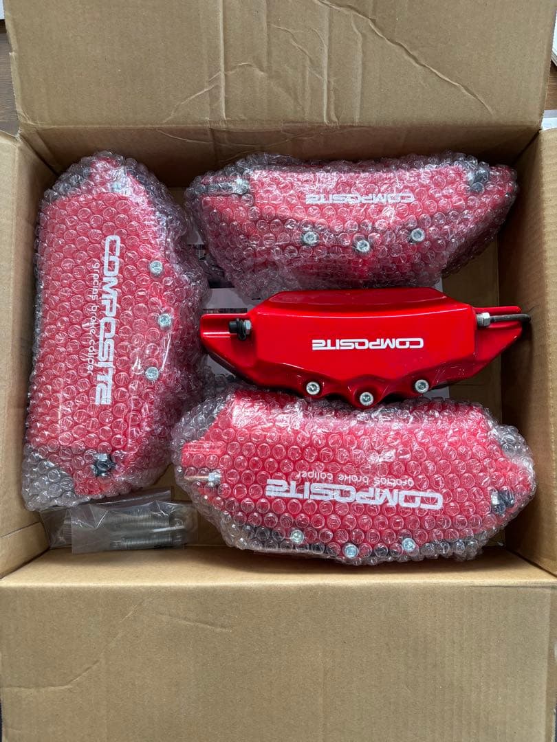 30アルファードCOMPASITE レッド ブレーキキャリパーカバー